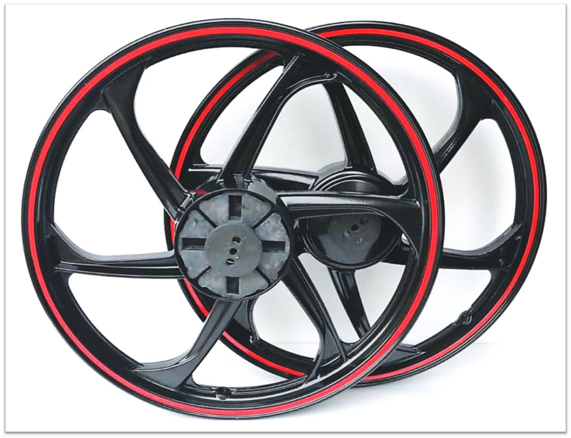 SCP Sport Rim 001 Black Red