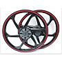 SCP Sport Rim 001 Black Red